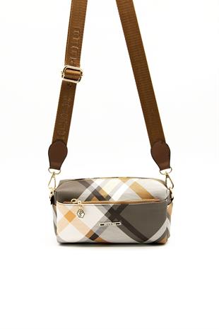 Silver & Polo Haki - Taba SP1142 Kadın Çapraz Çanta