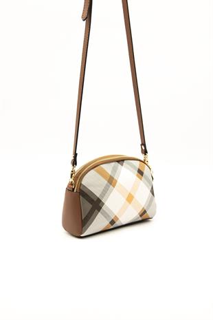 Silver & Polo Haki - Taba SP1144 Kadın Çapraz Çanta