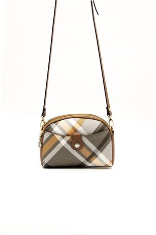 Silver & Polo Haki - Taba SP1144 Kadın Çapraz Çanta