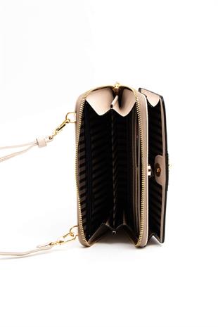 Silver & Polo Kahve Sarı - Bej SP1138 Kadın Cüzdan & Kartlık