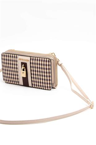 Silver & Polo Kahve Sarı - Bej SP1138 Kadın Cüzdan & Kartlık