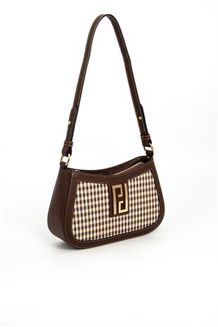 Silver & Polo Kahve Sarı - Kahve SP1132 Kadın Çapraz Çanta