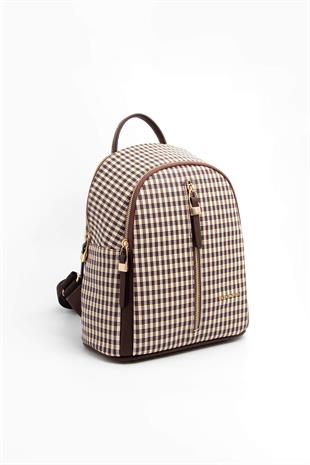 Silver & Polo Kahve Sarı - Kahve SP901 Kadın Sırt Çantası