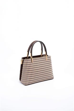 Silver & Polo Kahve Sarı - Kahve SP987 Kadın El Çantası