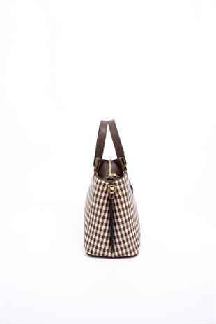 Silver & Polo Kahve Sarı - Kahve SP987 Kadın El Çantası