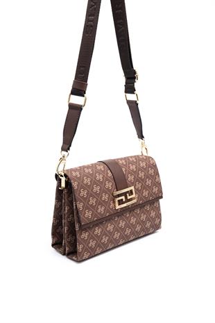 Silver & Polo Kahve SP1009 Kadın Çapraz Çanta