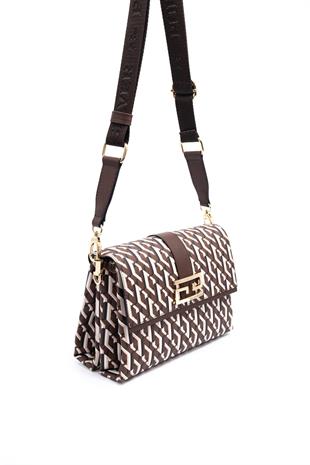 Silver & Polo Kahve SP1009 Kadın Çapraz Çanta