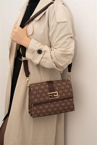 Silver & Polo Kahve SP1009 Kadın Çapraz Çanta