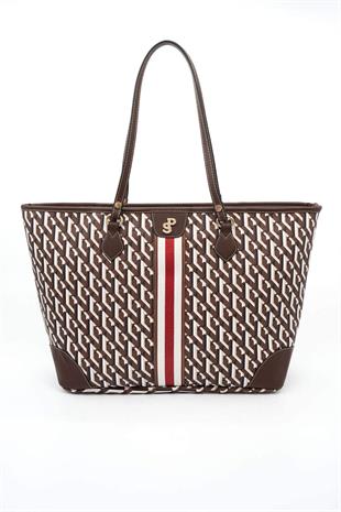 Silver & Polo Kahve  SP1169 Kadın Omuz Shopper Çanta