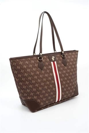 Silver & Polo Kahve SP1169 Kadın Omuz Shopper Çanta