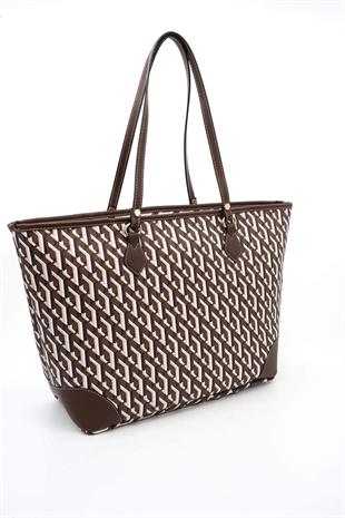 Silver & Polo Kahve  SP1169 Kadın Omuz Shopper Çanta