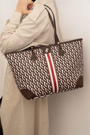 Silver & Polo Kahve  SP1169 Kadın Omuz Shopper Çanta