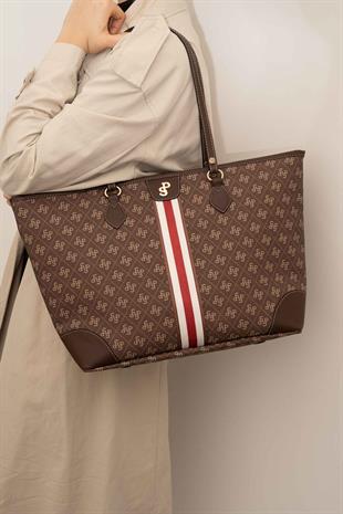 Silver & Polo Kahve SP1169 Kadın Omuz Shopper Çanta