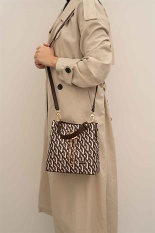 Silver & Polo Kahve SP967 Kadın Çapraz Çanta