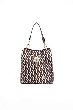 Silver & Polo Kahve SP967 Kadın Çapraz Çanta