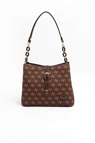 Silver & Polo Kahve SP974 Kadın Omuz Çantası