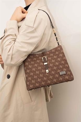 Silver & Polo Kahve SP974 Kadın Omuz Çantası