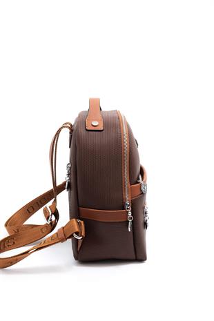 Silver & Polo Kahve - Taba SP1061 Kadın Sırt Çantası