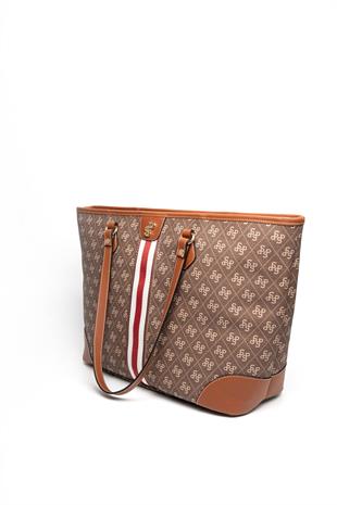 Silver & Polo Kahve - Taba SP1169 Kadın Omuz Çantası