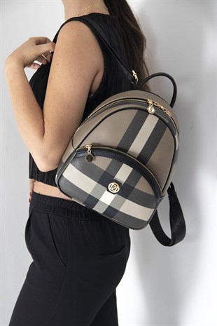 Silver & Polo Kahve - Siyah SP945 Kadın Sırt Çantası