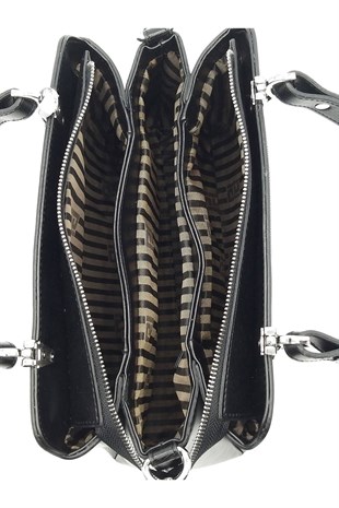 Silver & Polo Kahve - Siyah SP972 Kadın El Çantası