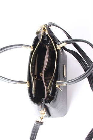 Silver & Polo Kahve - Siyah SP987 Kadın El Çantası