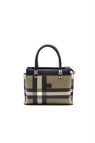 Silver & Polo Kahve - Siyah SP826 Kadın El Çantası