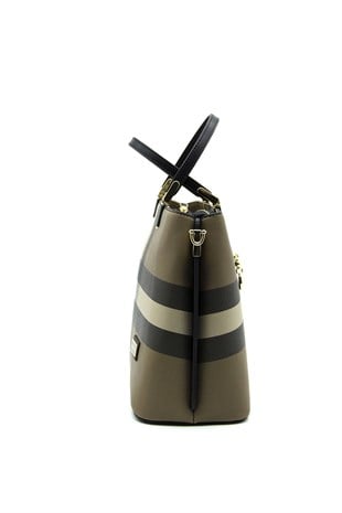 Silver & Polo Kahve - Siyah SP924 Kadın El Çantası