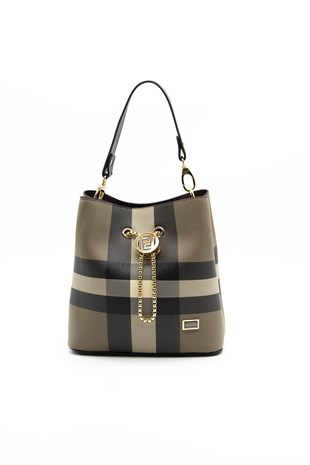 Silver & Polo Kahve - Siyah SP967 Kadın Çapraz Çanta