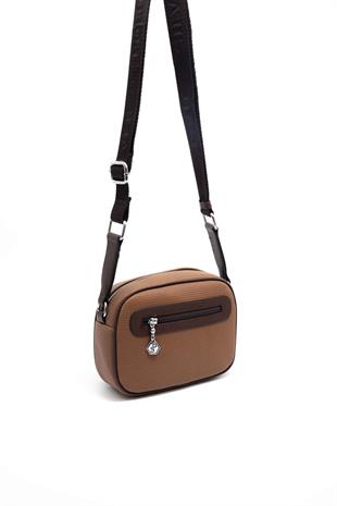 Silver & Polo Karamel - Kahve SP1111 Kadın Çapraz Çanta