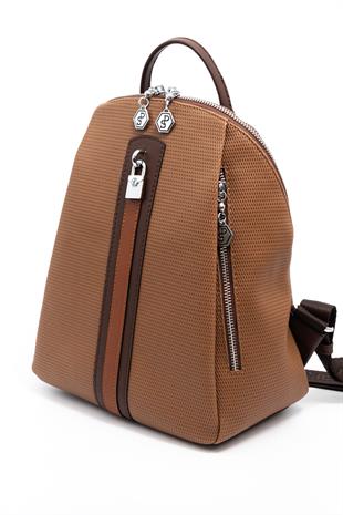 Silver & Polo Karamel - Kahve SP1123 Kadın Sırt Çantası