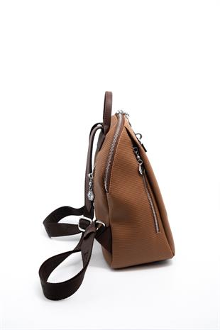 Silver & Polo Karamel - Kahve SP1123 Kadın Sırt Çantası