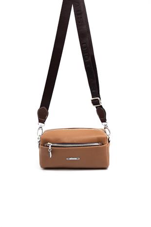 Silver & Polo Karamel - Kahve SP1142 Kadın Çapraz Çanta