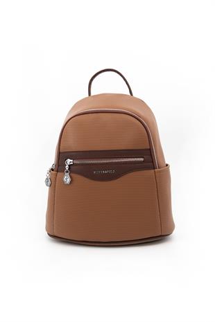 Silver & Polo Karamel - Kahve SP1161 Kadın Sırt Çantası