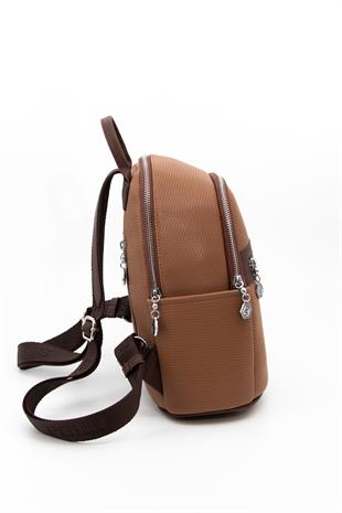 Silver & Polo Karamel - Kahve SP1161 Kadın Sırt Çantası