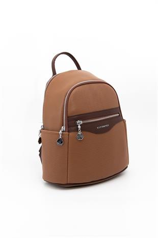 Silver & Polo Karamel - Kahve SP1161 Kadın Sırt Çantası