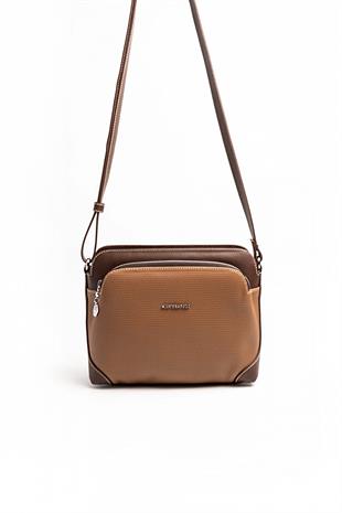Silver & Polo Karamel - Kahve SP364 Kadın Çapraz Çanta