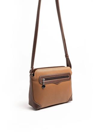 Silver & Polo Karamel - Kahve SP364 Kadın Çapraz Çanta