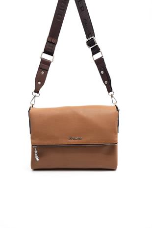 Silver & Polo Karamel - Kahve SP963 Kadın Çapraz Çanta