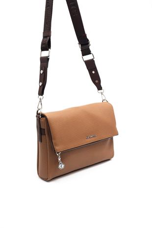 Silver & Polo Karamel - Kahve SP963 Kadın Çapraz Çanta
