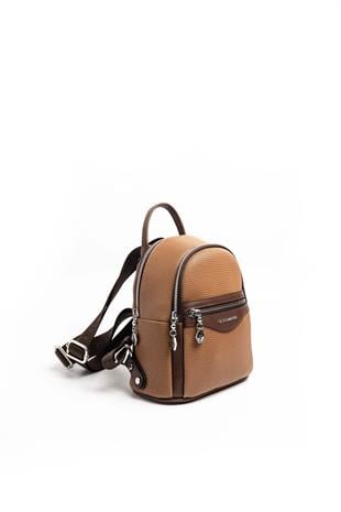 Silver & Polo Karamel - Kahve SP983 Kadın Sırt Çantası