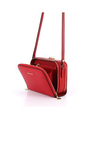 Silver & Polo Kırmızı - Kırmızı SP888 Kadın Çapraz Çanta