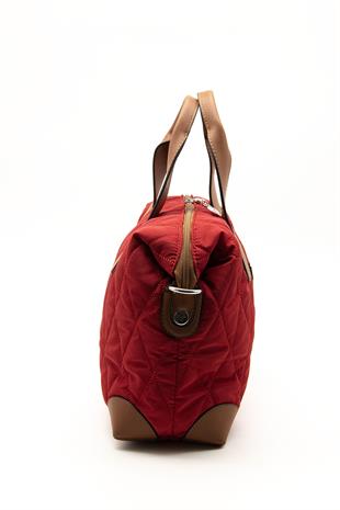 Silver & Polo Kırmızı - Taba SP1152 Kadın Seyahat Çantası