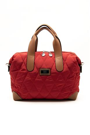 Silver & Polo Kırmızı - Taba SP1152 Kadın Seyahat Çantası