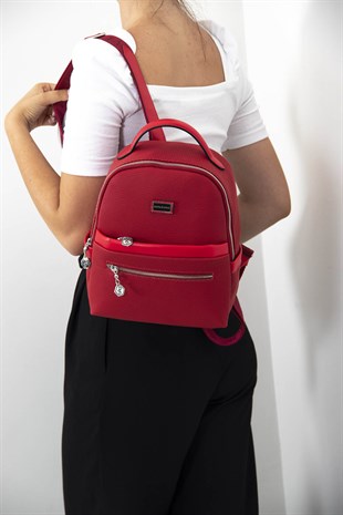 Silver & Polo Kırmızı - Kırmızı SP1061 Kadın Sırt Çantası