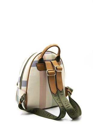 Silver & Polo Krem - A.Taba SP945 Kadın Sırt Çantası