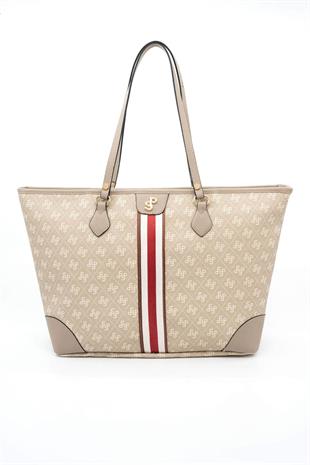 Silver & Polo Kum - A.Vizon SP1169 Kadın Omuz Shopper Çanta