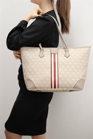 Silver & Polo Kum - A.Vizon SP1169 Kadın Omuz Shopper Çanta