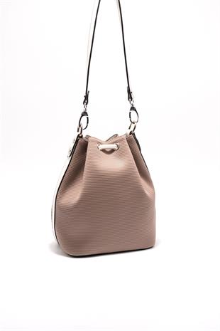 Silver & Polo Kum - Kemik SP1137 Kadın Omuz Çantası