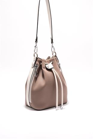 Silver & Polo Kum - Kemik SP1137 Kadın Omuz Çantası